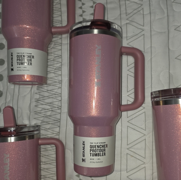 🏷NWT Stanley Holiday Port Shimmer 40oz Quencher ProTour Flip Straw Tumbler - Picture 3 of 7